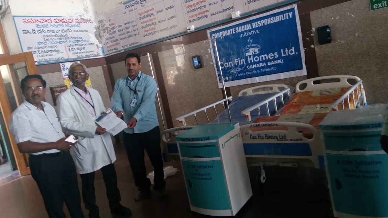 A CSR activity of Guntur Branch to Government General Hospital,Guntur